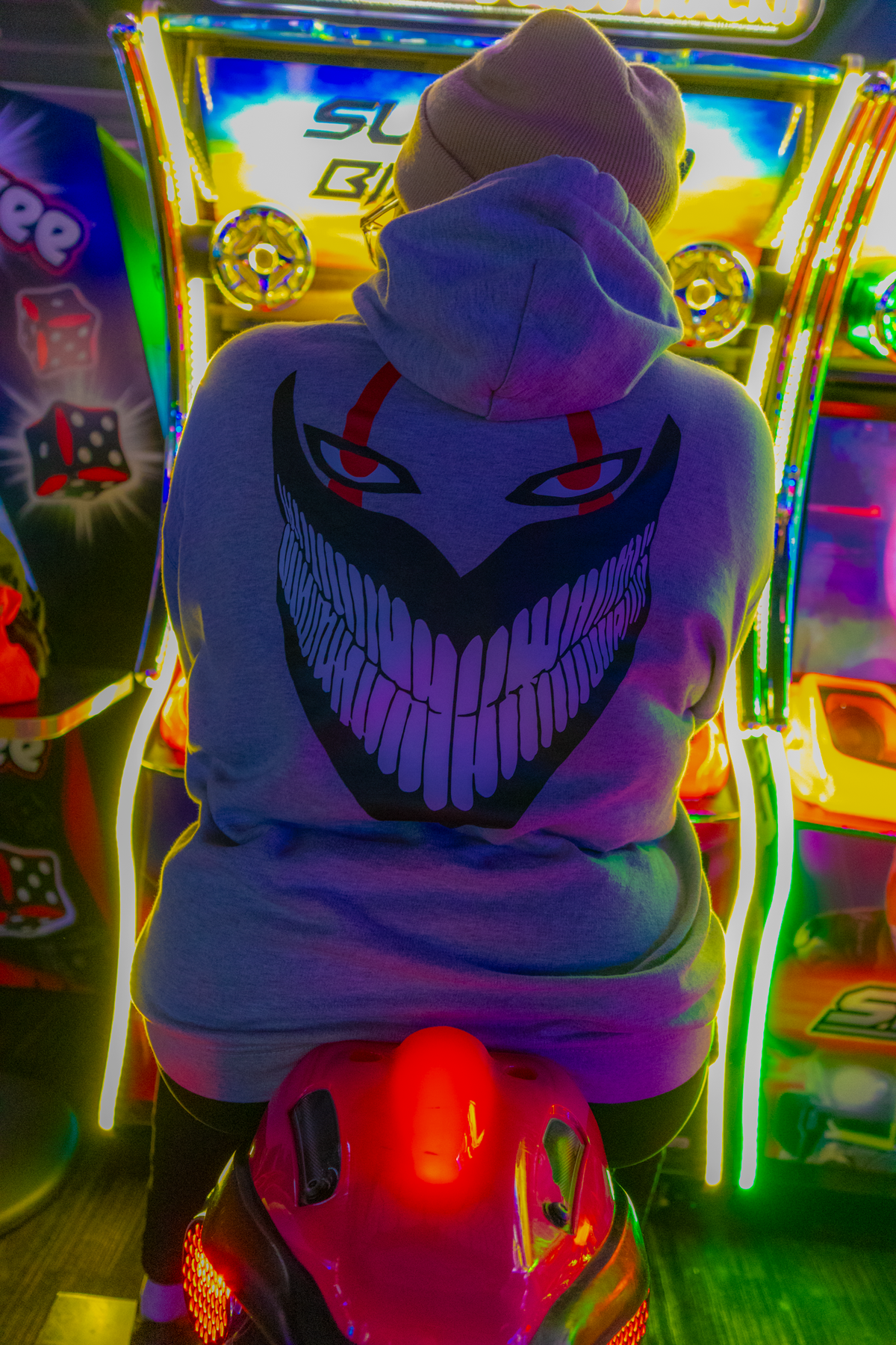 DanDaDan Okarun & Turbo Granny Space Gray Hoodie