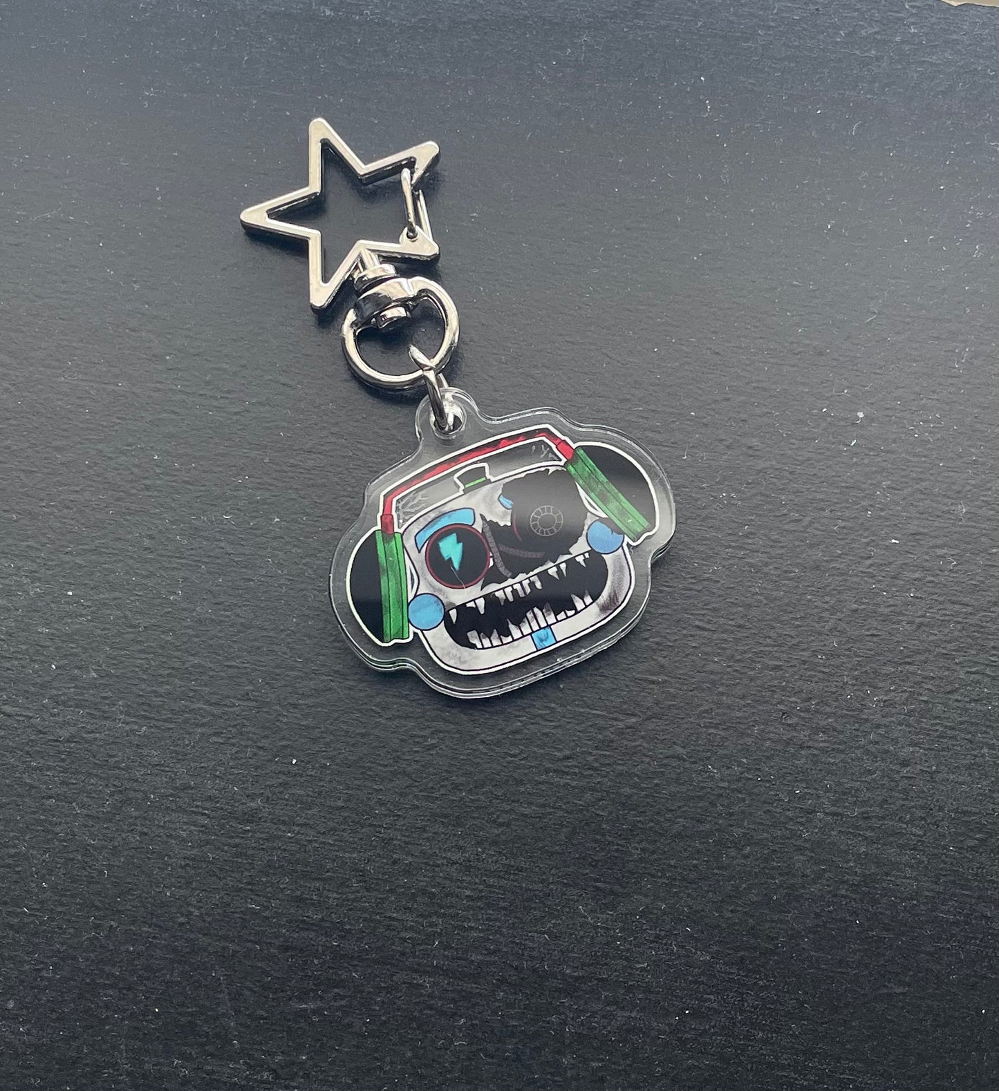 DJ Music Man and Ruin FNAF Keychain