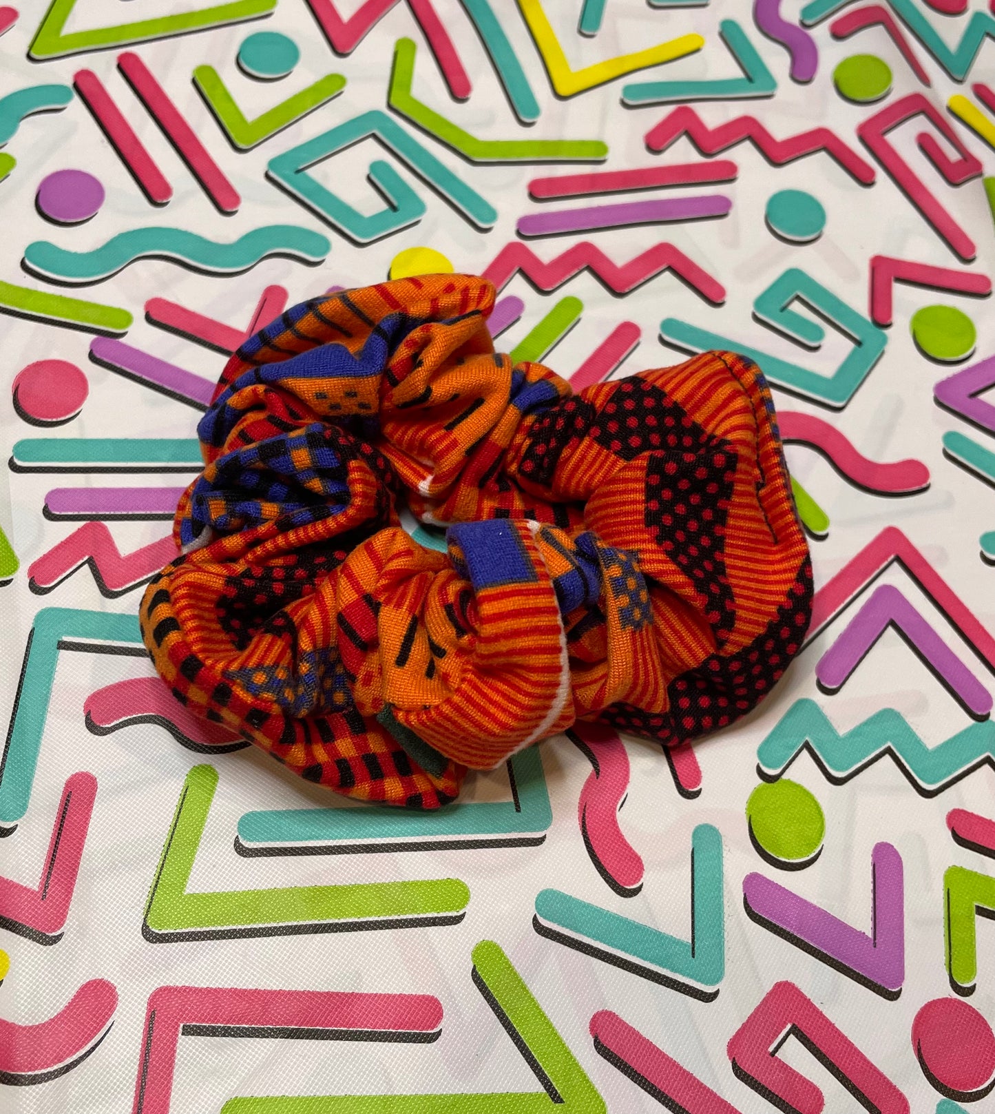 African DTY Brushed Scrunchies