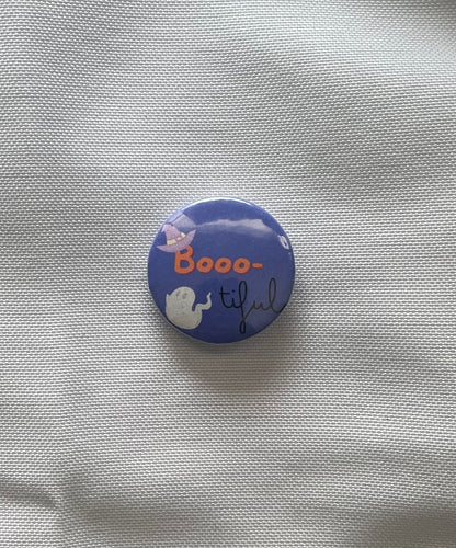 Booo-tiful Halloween Button