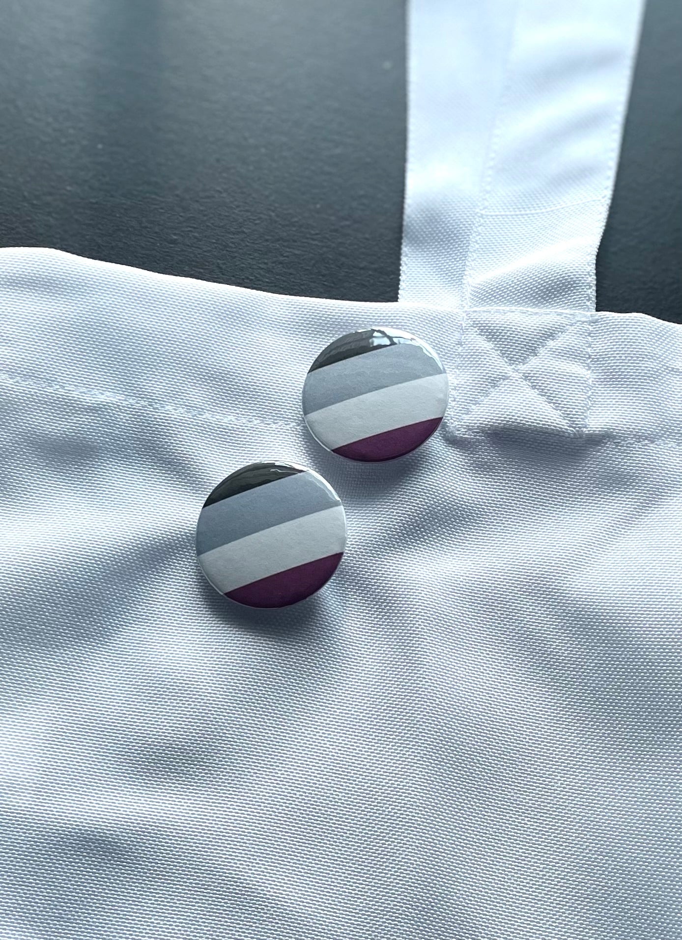 Glossy Pride Flag Pin-Back Buttons