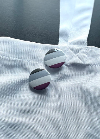 Glossy Pride Flag Pin-Back Buttons