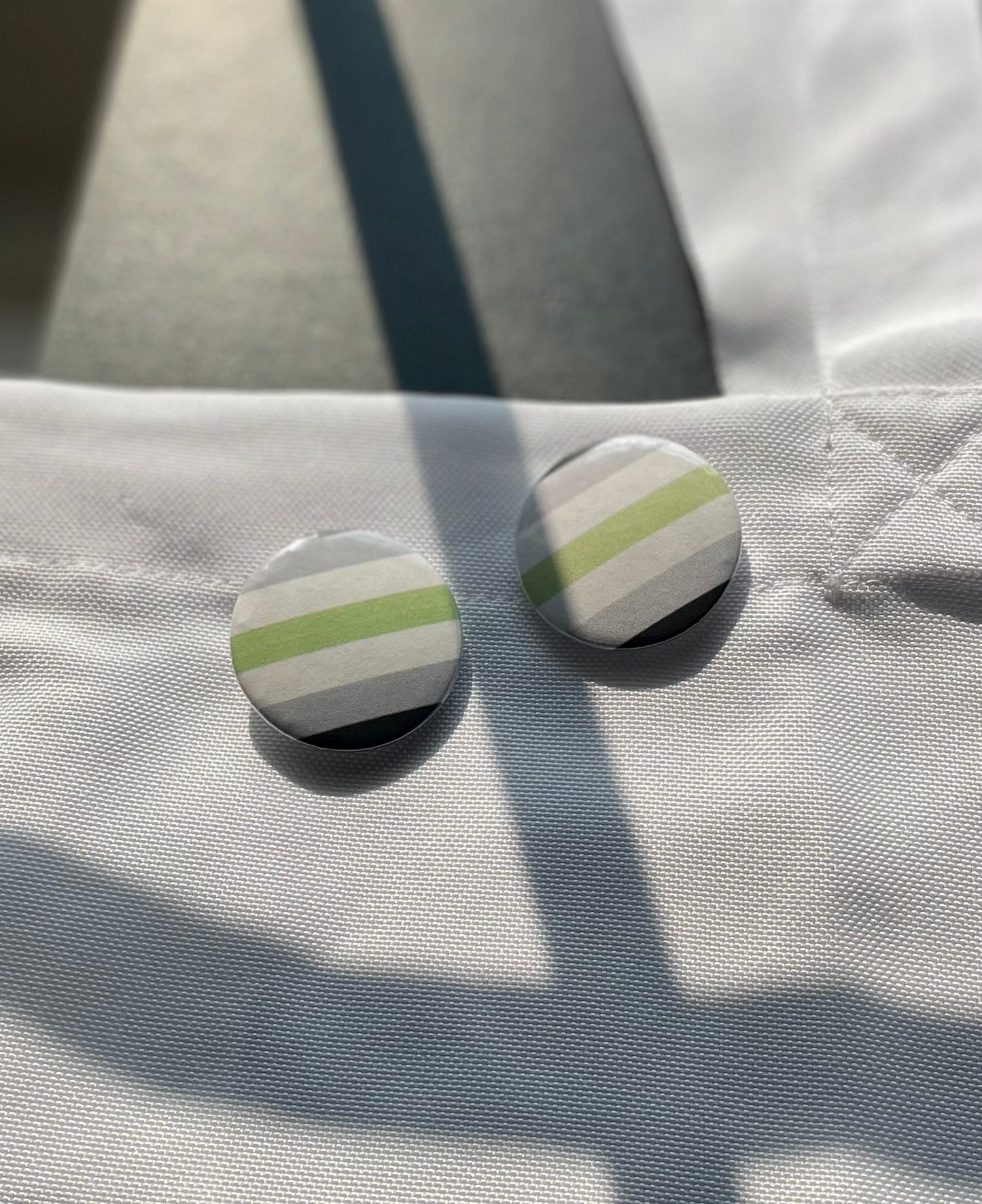 Glossy Pride Flag Pin-Back Buttons