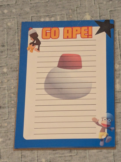 Go Ape! Ape Escape Notepad