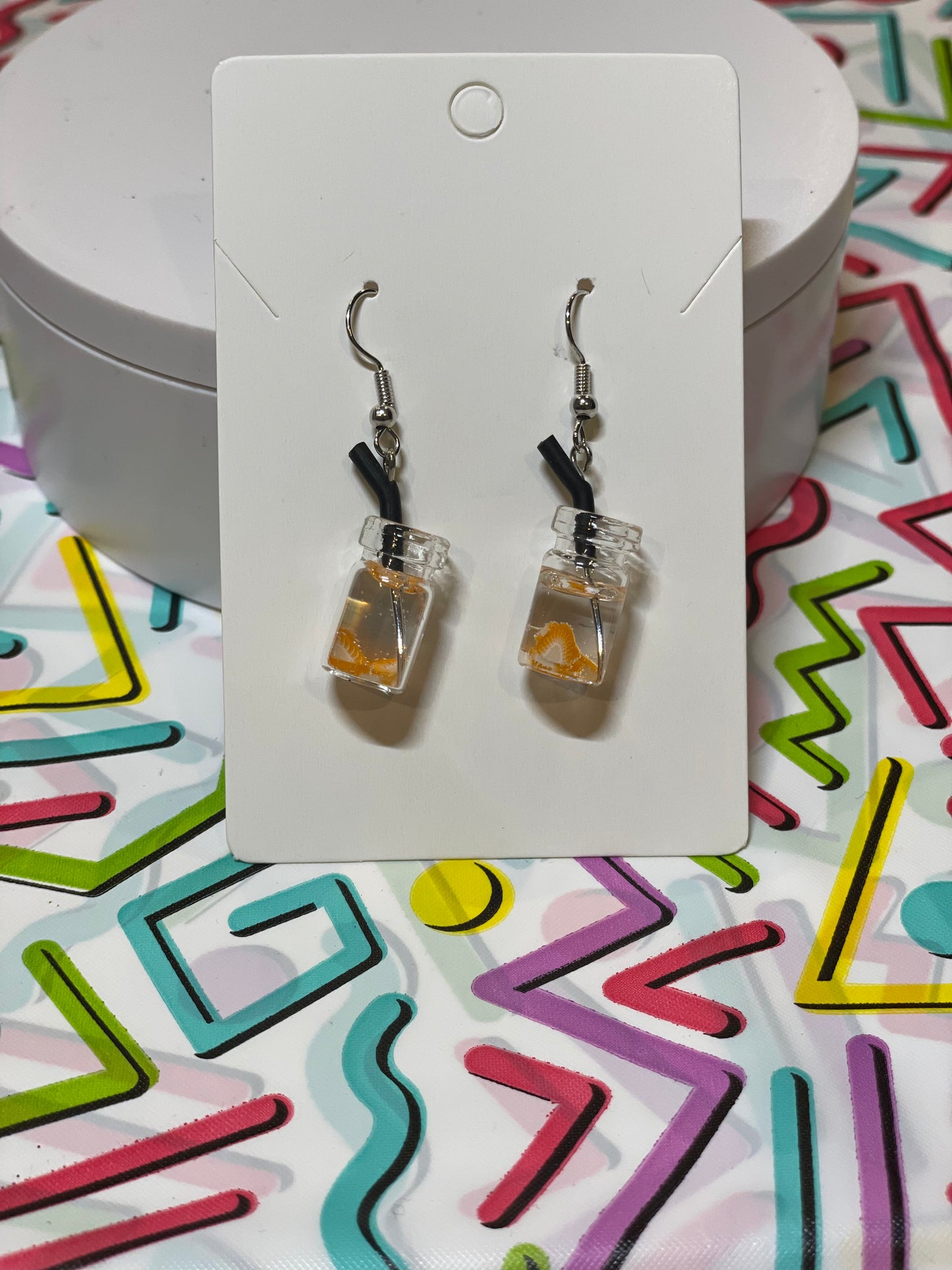 Boba Bottle Drop Earrings