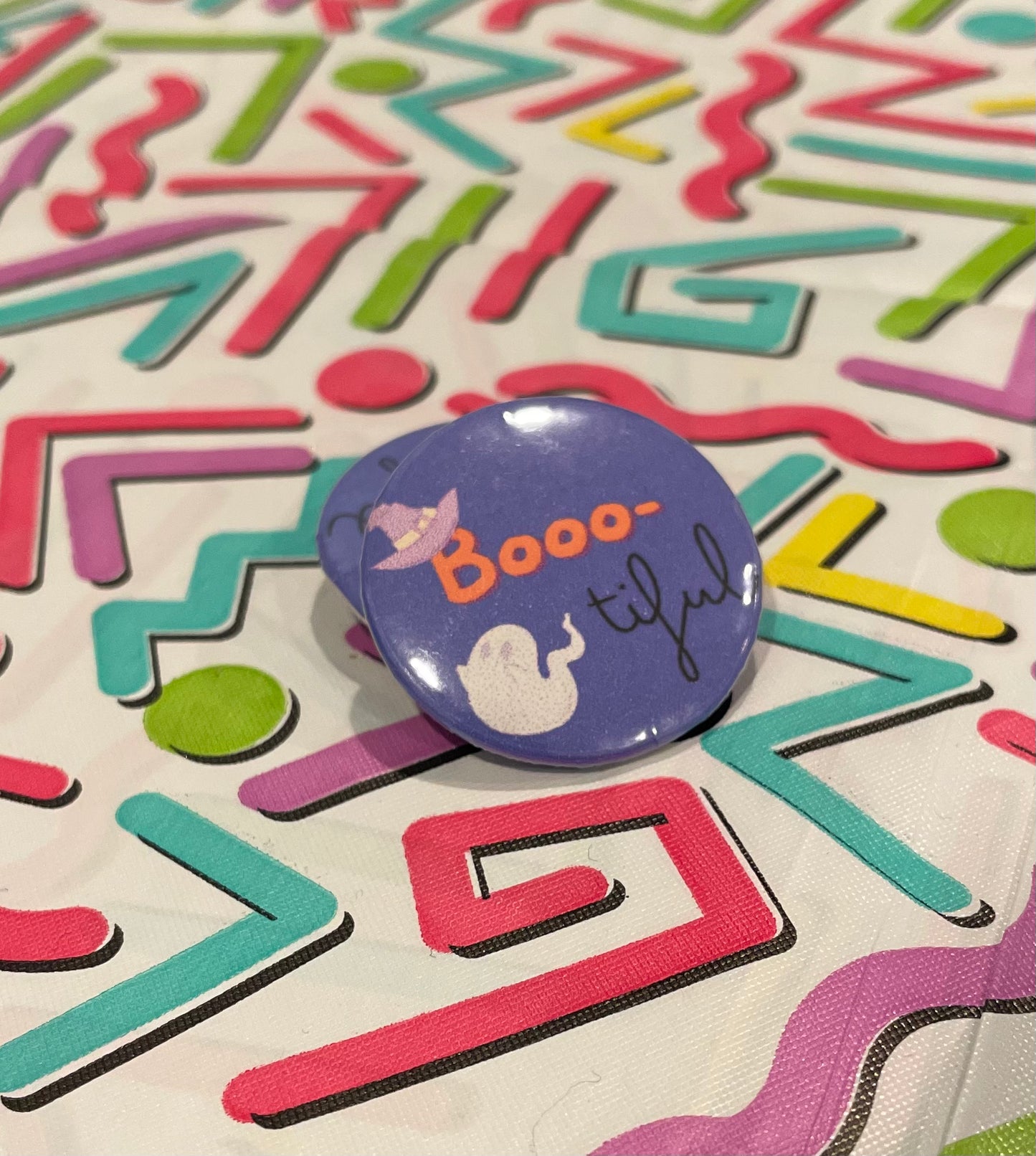 Booo-tiful Halloween Button