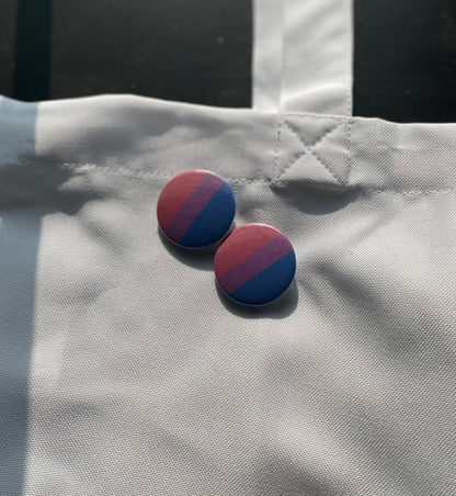Glossy Pride Flag Pin-Back Buttons