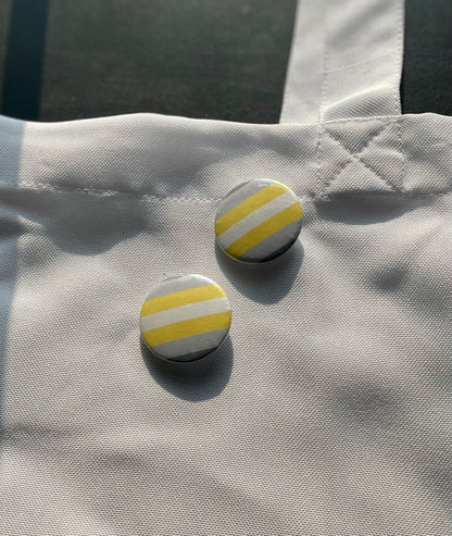 Glossy Pride Flag Pin-Back Buttons