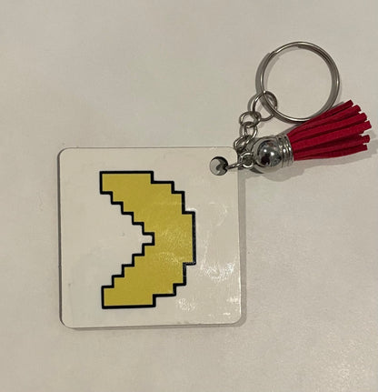 Pac-Man Ghost Keychain