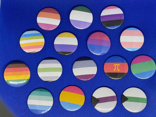 Glossy Pride Flag Buttons