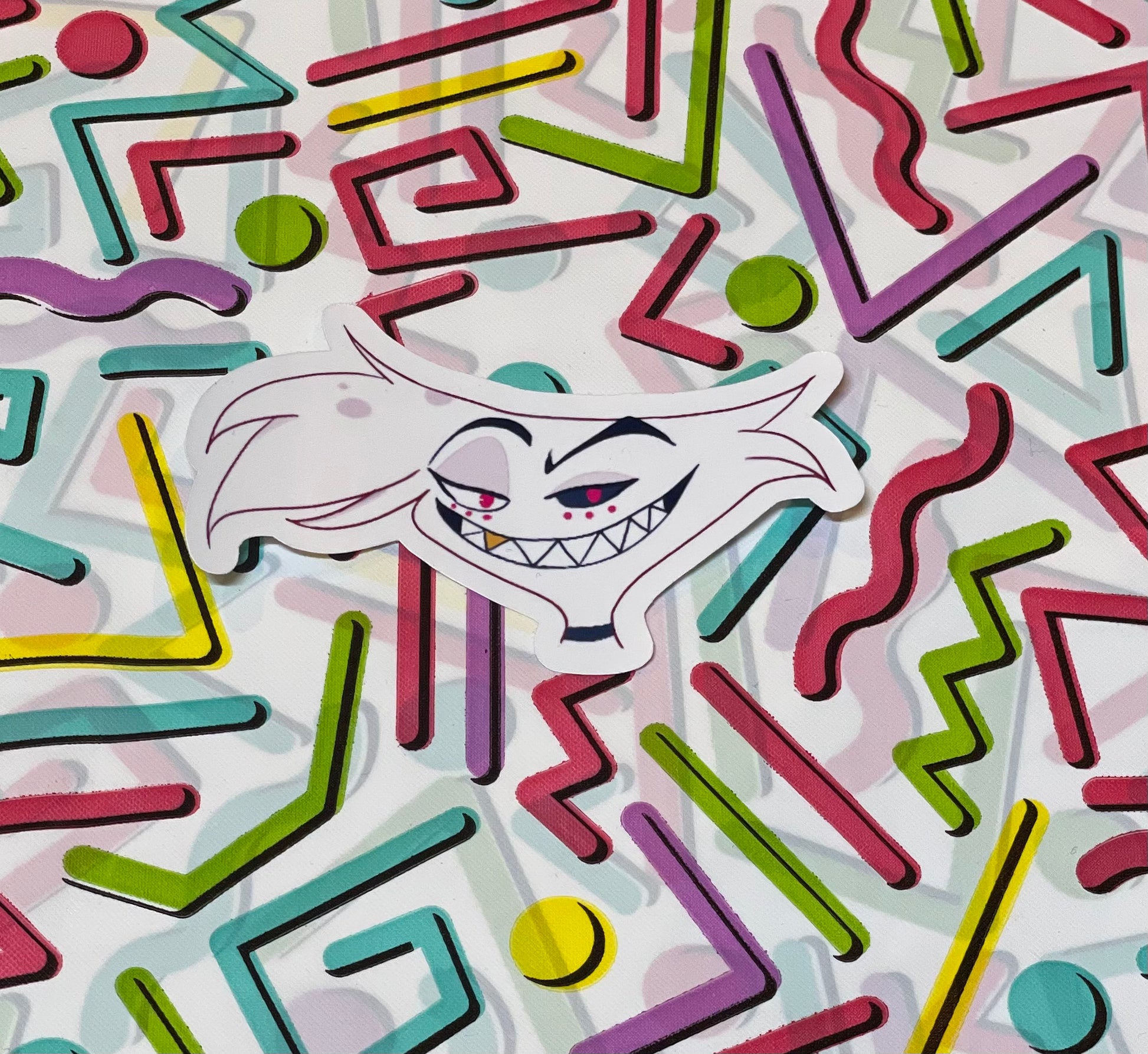 Hazbin Hotel sticker featuring Angel Dust.