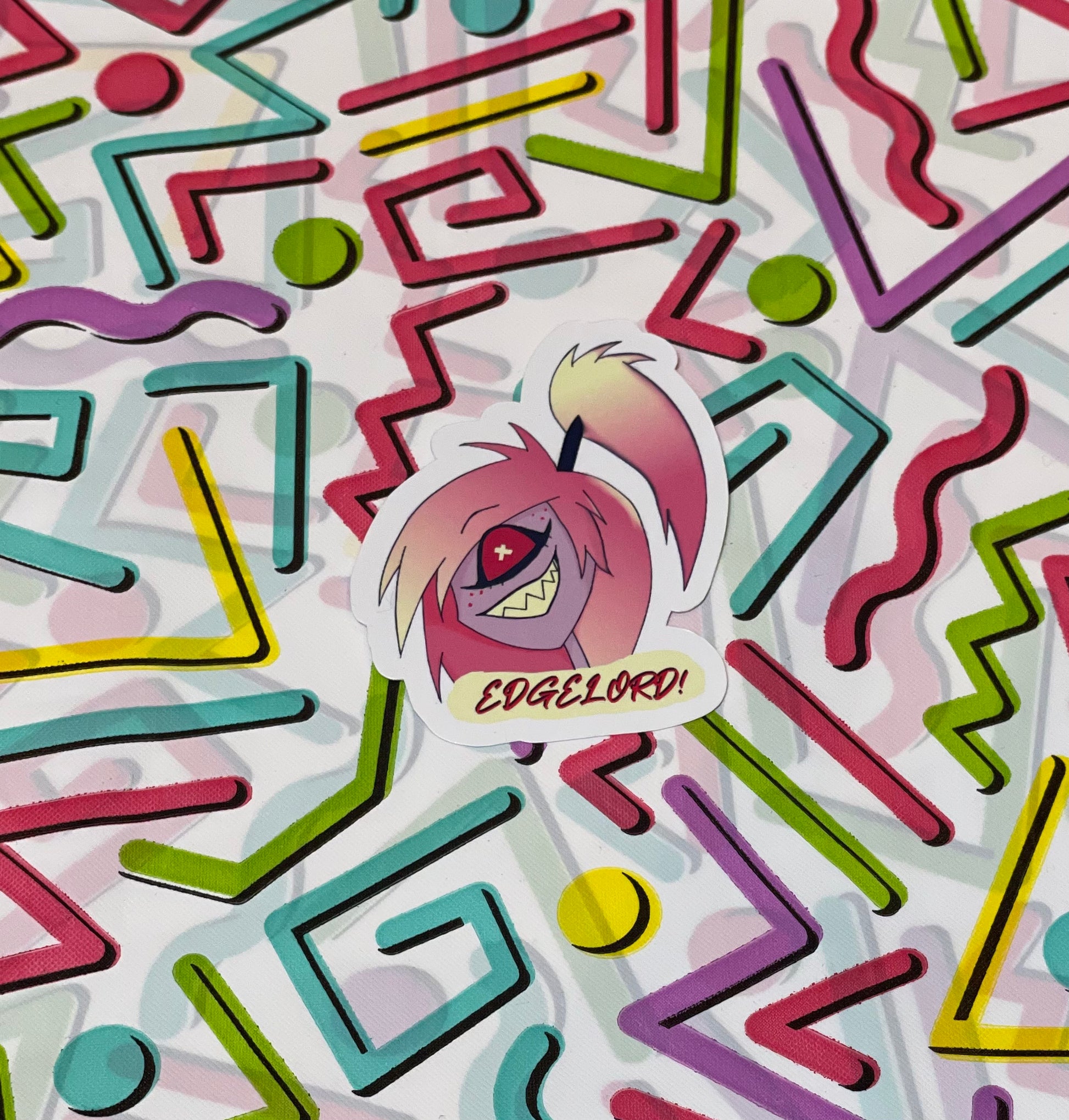 Hazbin Hotel sticker featuring Cherri Bomb.