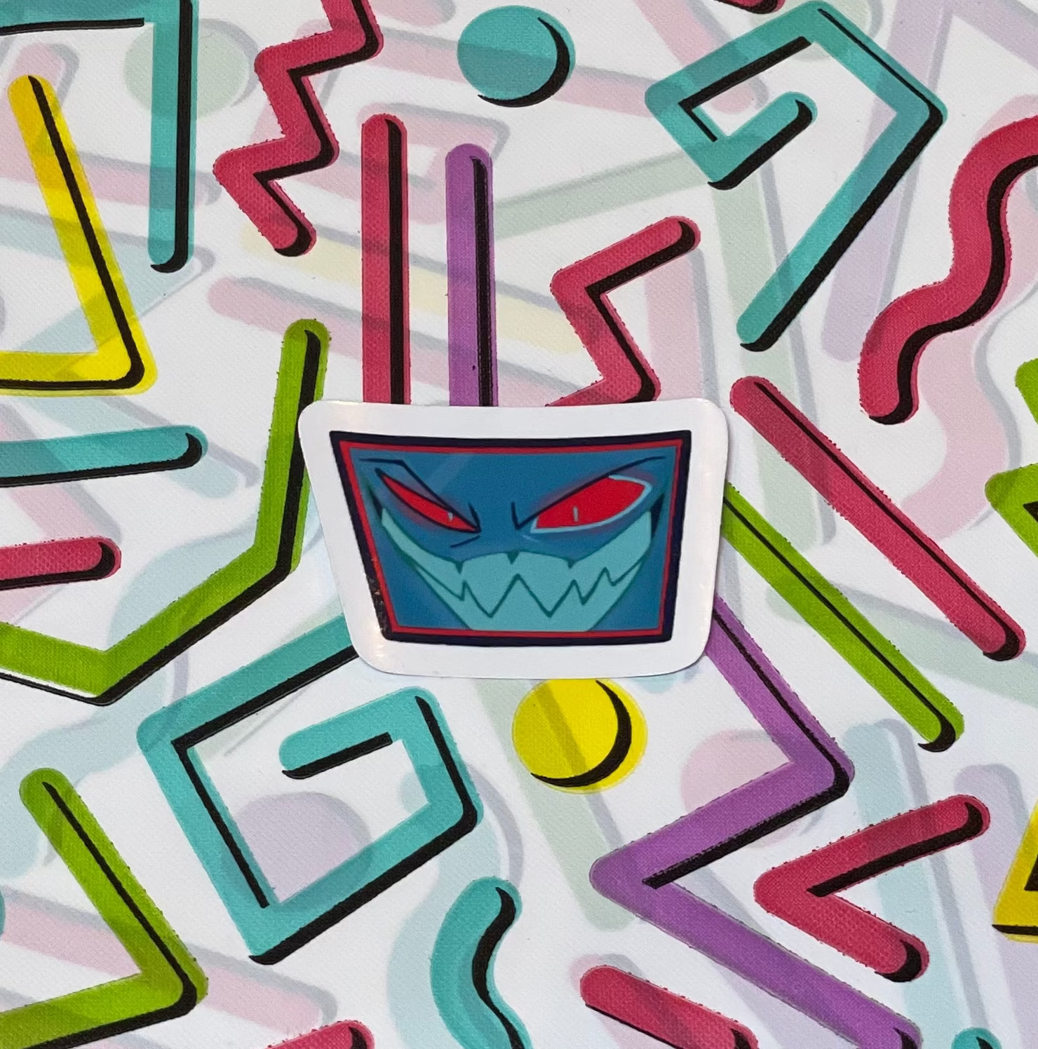 Hazbin Hotel sticker featuring Vox.