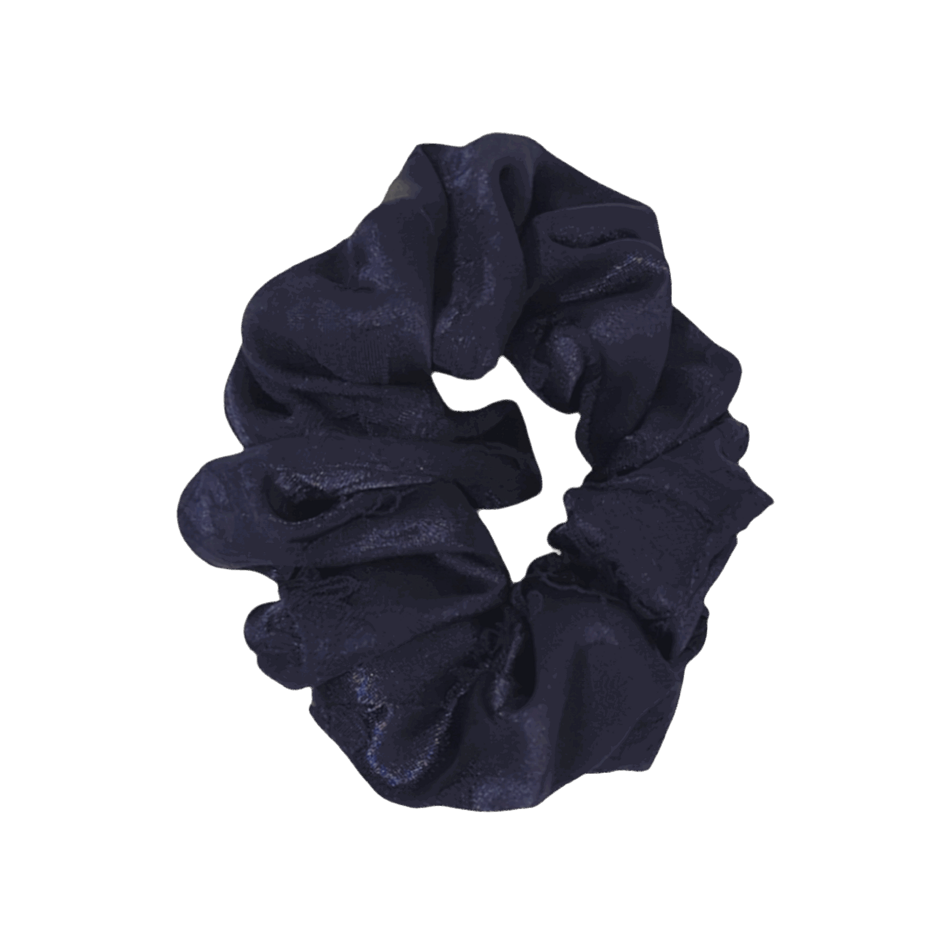 Navy Blue Lace Scrunchie