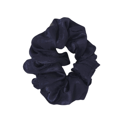 Navy Blue Lace Scrunchie