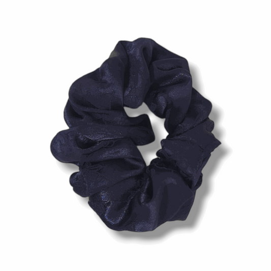 Navy Blue Lace Scrunchie