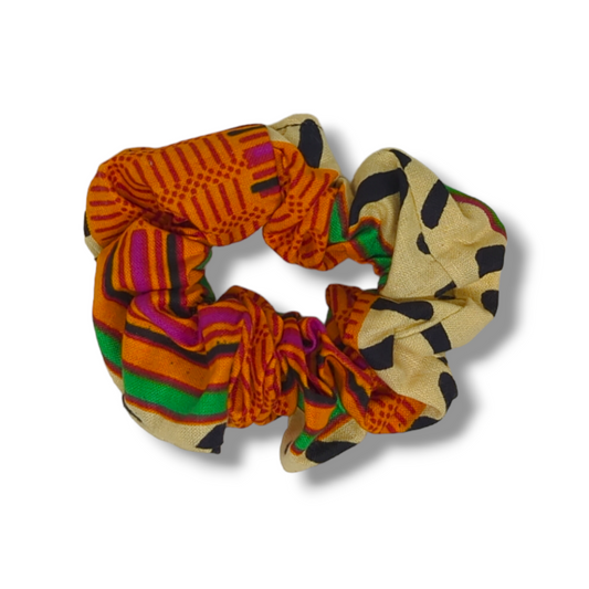 Tan African Cotton Scrunchie