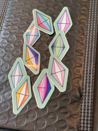 Pride Plumbob Stickers