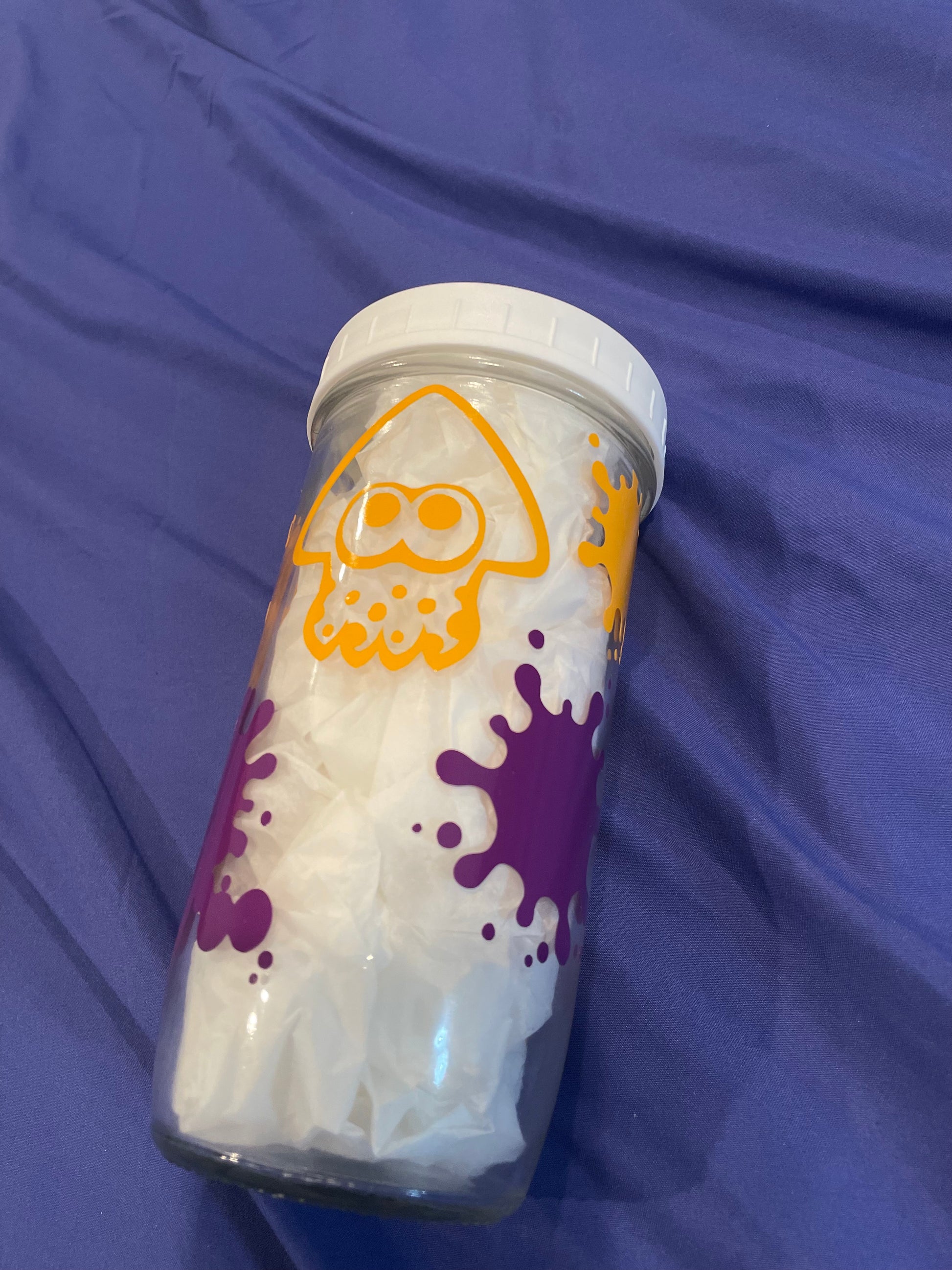 Boba Drinkware Bottle with Splatoon Inkling Vinyl Images