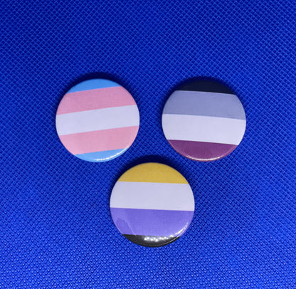 Glossy Pride Flag Buttons