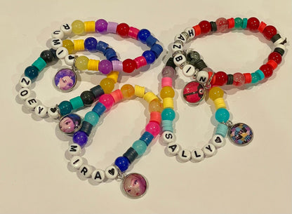 Anime/Video Game Crystal Glass Beaded Bracelets